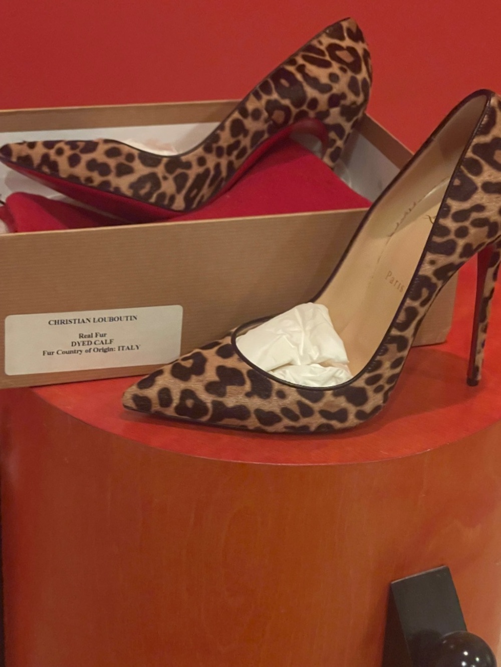 Christian Louboutin So Kate 120 Pony Jaguar 39.5